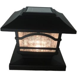 MAXSA(R) Innovations 41471 Mission-Style Solar Post Cap & Deck Railing Lights