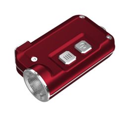 Nitecore TINI 380 Lumen USB RCHRGBL LED Keychain Light Red