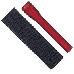 Maglite AA Mini Flashlight and Holster Combo Pack, Red