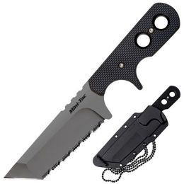 Mini Tac Tanto Serrated w/ Faux G-10
