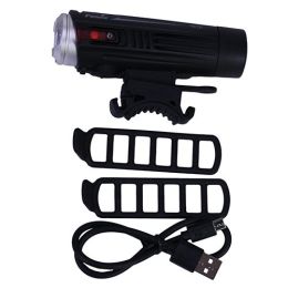BC21R LED Bike Light w/battery Blk/Slv