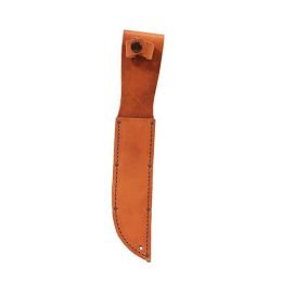 Leather ShtPlain-BrnFits Knf W/7" Blade