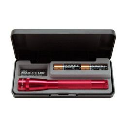 LED Mini Maglite 2-Cell AA Pres Box Red
