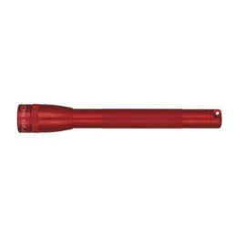AAA Mini Mag Blister-Bat Dk Red