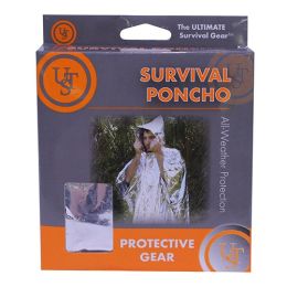 Survival Reflect Poncho Silver